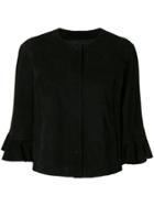 Drome Frill Sleeve Jacket - Black