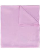 Max Mara Pianoforte - 'amiche' Chiffon Scarf - Women - Silk - One Size, Pink/purple, Silk