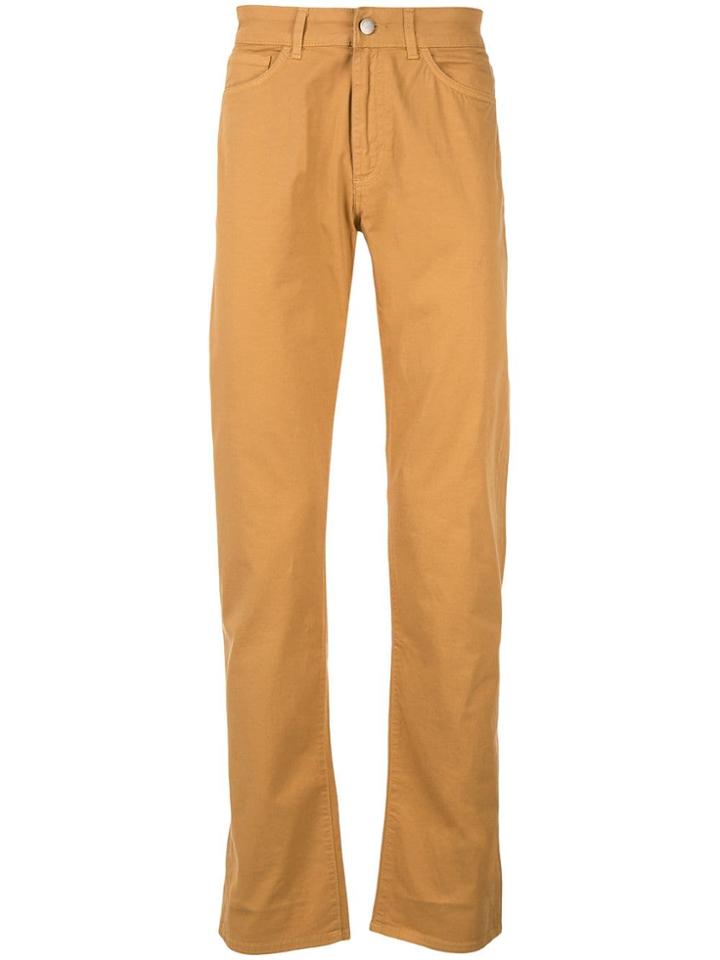Gieves & Hawkes Straight Leg Trousers - Yellow