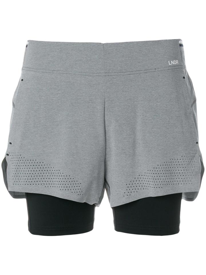 Lndr Double Layer Shorts - Grey