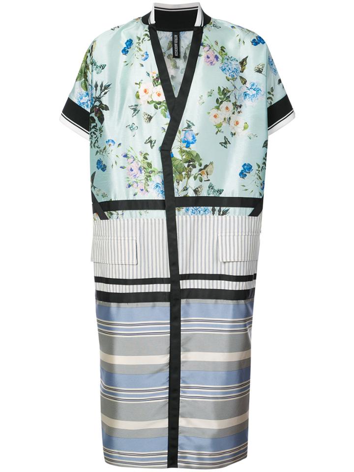 Astrid Andersen Floral Kimono Coat - Blue