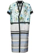 Astrid Andersen Floral Kimono Coat - Blue