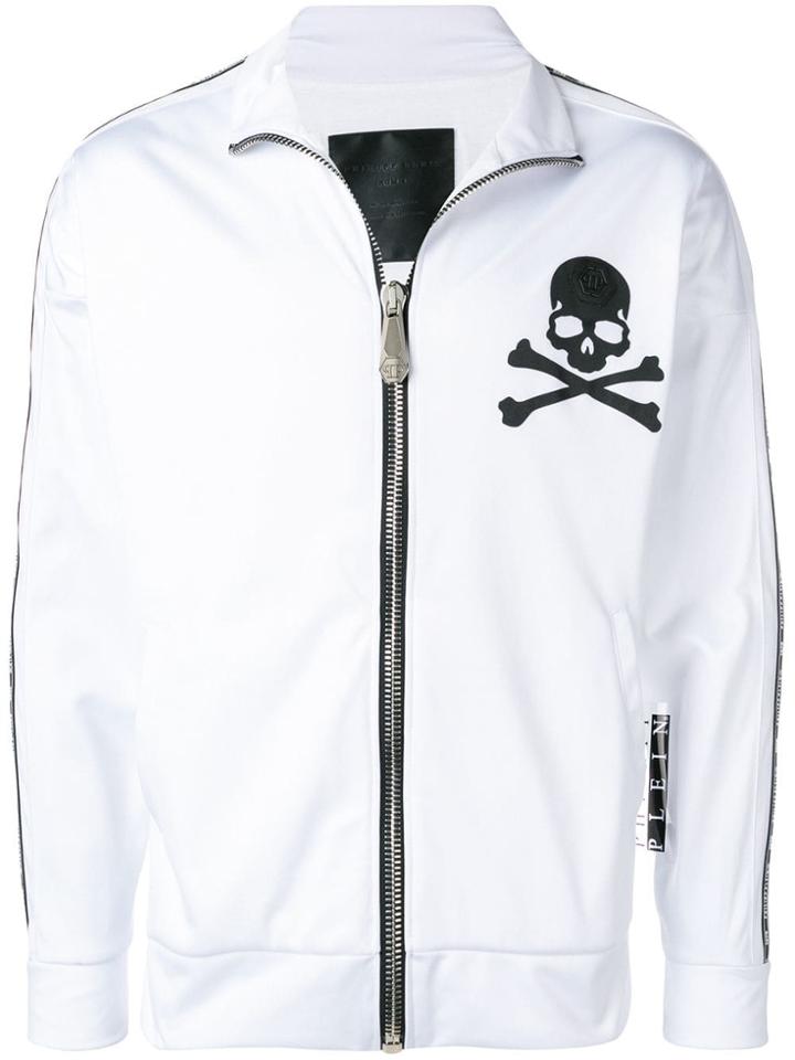 Philipp Plein Skull Print Jogging Jacket - White