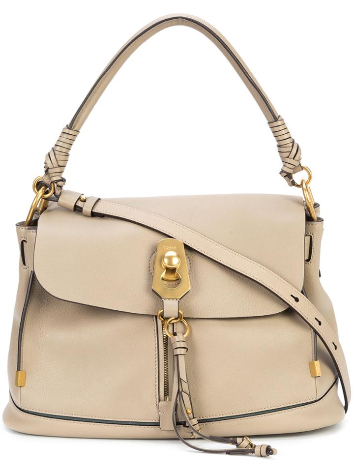 Chloé Owen Shoulder Bag - Grey