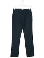 Armani Junior - Teen Printed Trousers - Kids - Cotton - 15 Yrs, Blue