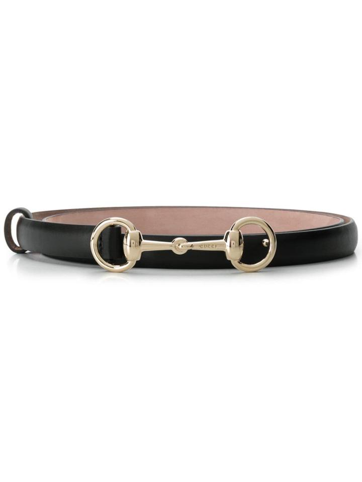 Gucci Horsebit Detail Belt - Black