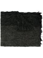 Issey Miyake Men Creased Effect Scarf - Green