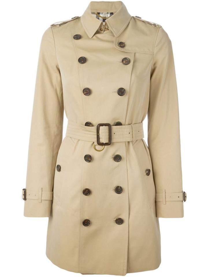 Burberry Belted Trench Coat, Women's, Size: 10, Nude/neutrals, Cotton