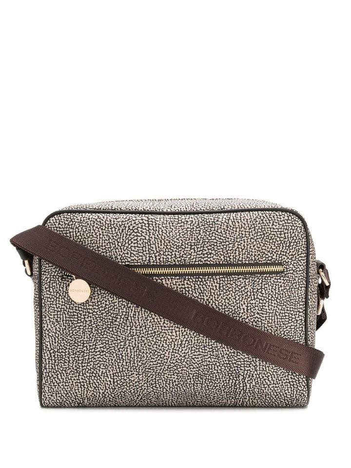 Borbonese All-over Print Shoulder Bag - Neutrals