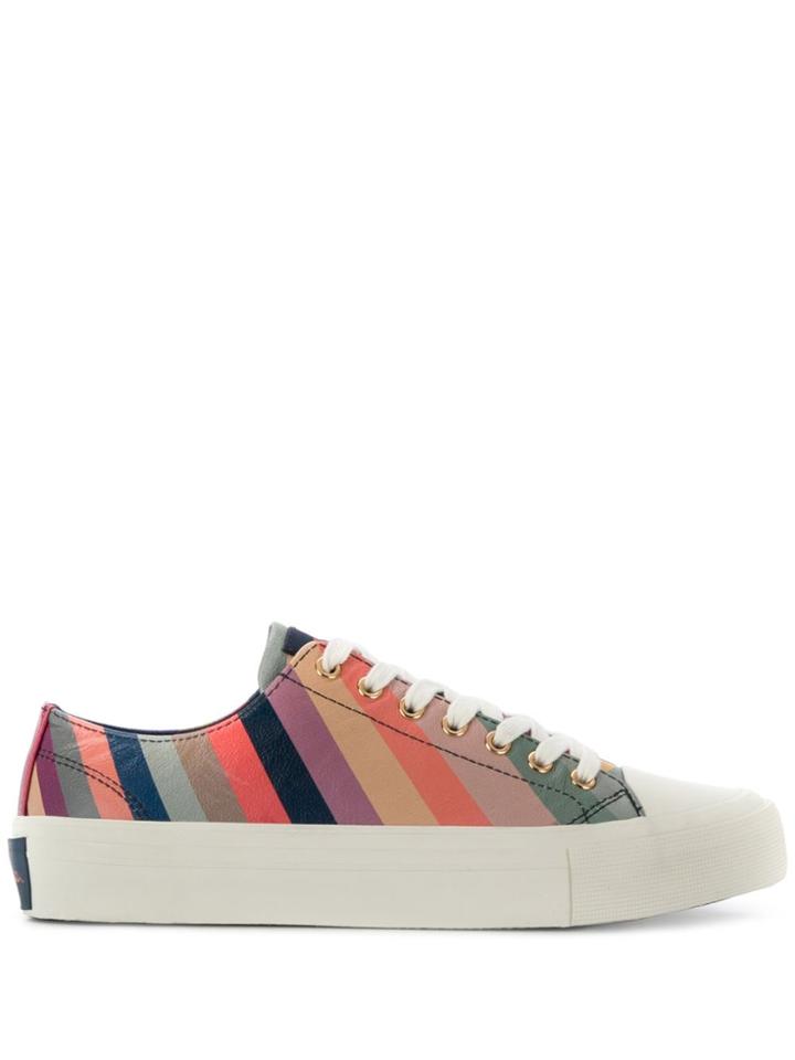 Paul Smith Striped Low-top Sneakers - Pink