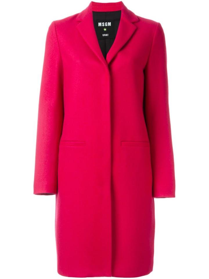 Msgm Concealed Button Coat