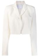 Noon By Noor Aaron Cropped Blazer - White