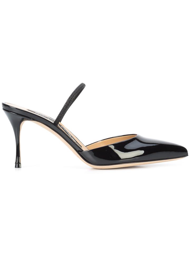 Sergio Rossi Sling Back Pumps - Black