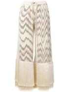 Missoni Fringe Cropped Trousers - Neutrals