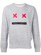 Marc Jacobs Face Sweatshirt, Men's, Size: Small, Grey, Cotton