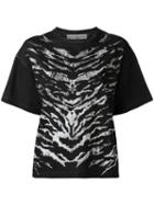 Golden Goose Deluxe Brand Zebra Print T-shirt, Women's, Size: Small, Black, Cotton