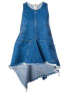 Philosophy Di Lorenzo Serafini Asymmetric Denim Tank, Women's, Size: 42, Blue, Cotton