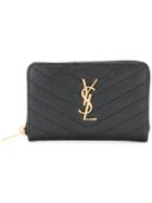 Saint Laurent Mini Zipped Wallet - Black