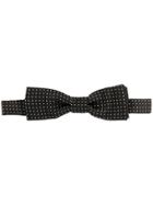 Dolce & Gabbana Dotted Jacquard Bow Tie - Black
