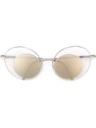 Lindberg Oversized Round Frame Sunglasses