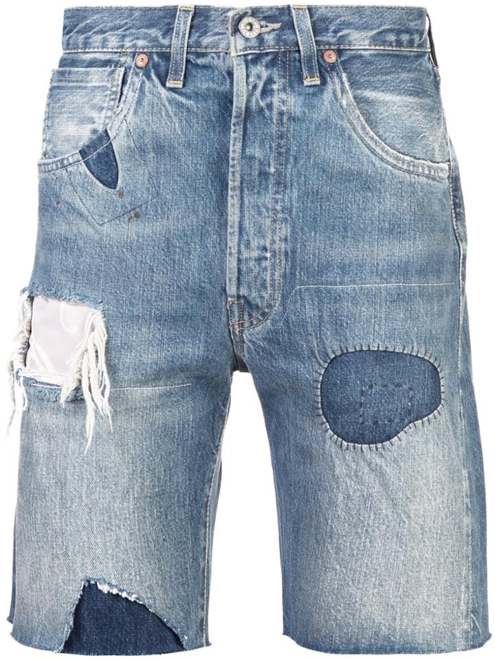 Levi's Vintage Clothing Distressed Style Shorts - Blue