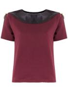 Andrea Bogosian Panelled Top - Red