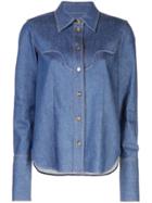 Khaite Denim Button Shirt - Blue