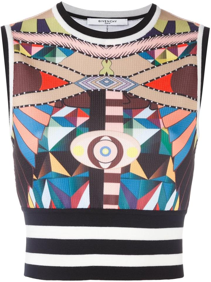 Givenchy 'crazy Cleopatra' Knitted Top, Women's, Size: Xs, Polyamide/polyester/spandex/elastane/wool
