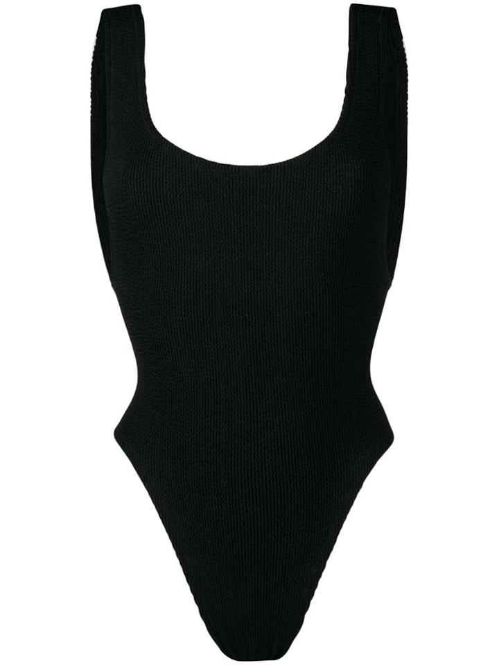 Reina Olga Scrunch Swimsuit - Black