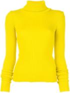Jacquemus Slit Cuff Jumper, Women's, Size: 36, Yellow/orange, Wool