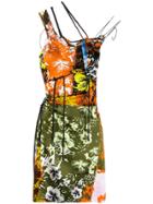 Ottolinger Hibiscus Print Dress - Green