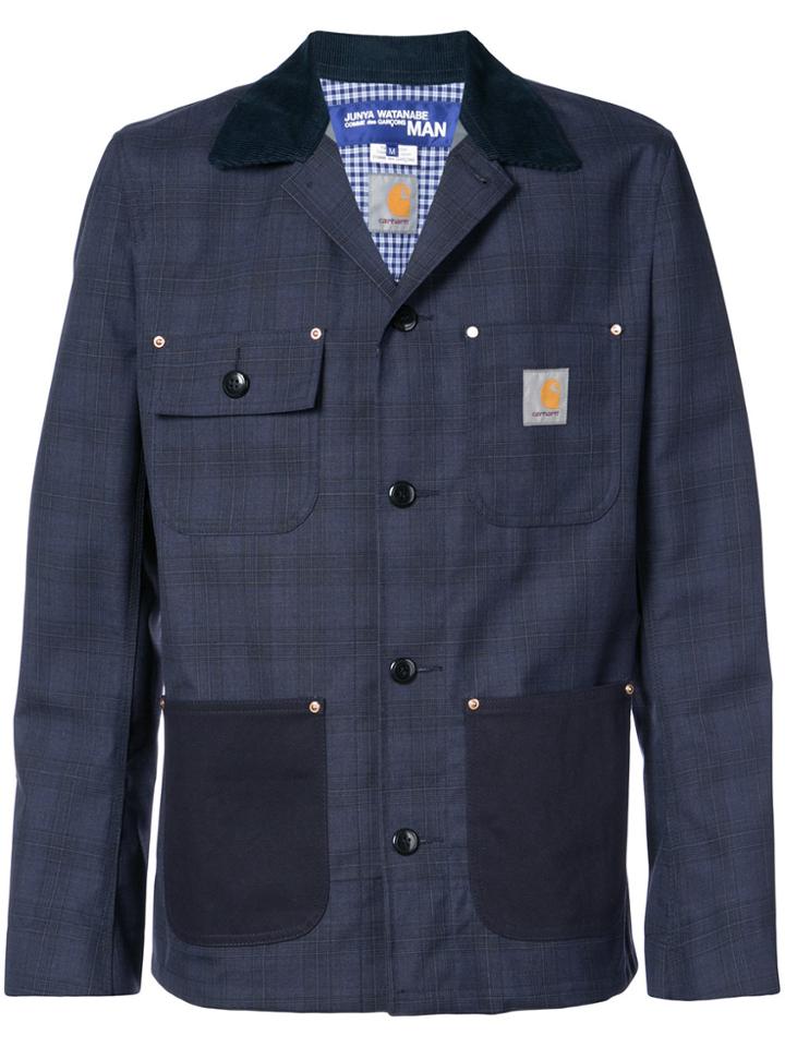 Junya Watanabe Comme Des Garçons Man Waterproof Laminated Check Jacket