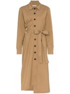 Rejina Pyo Button Front Cotton Blend Shirt Dress - Brown