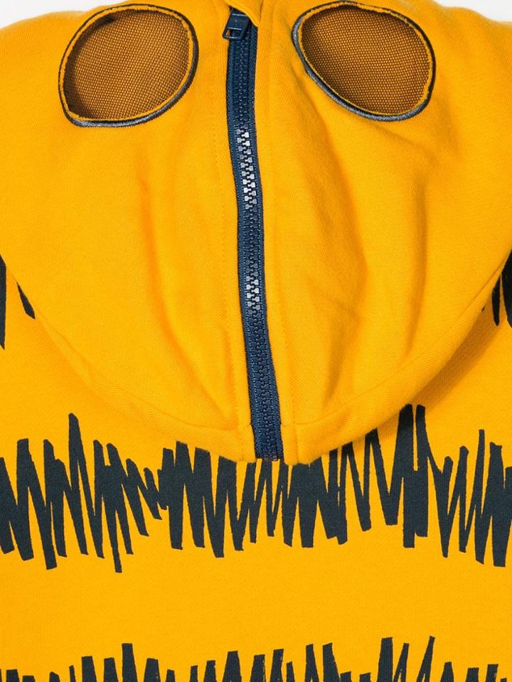 Stella Mccartney Kids Doodle Tiger Print Hoodie - Yellow & Orange