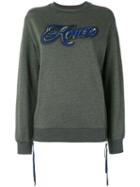 Kenzo - Logo Print Sweatshirt - Women - Cotton/nylon/polyester - S, Green, Cotton/nylon/polyester