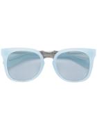 Calvin Klein 205w39nyc Square Shaped Sunglasses - Blue
