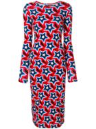 House Of Holland Star Print Dress - Red
