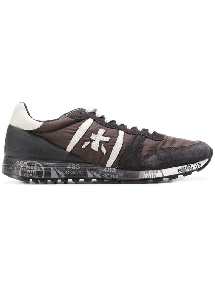 Premiata Eric Panelled Sneakers - Brown