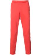 The Elder Statesman Stripe Side Panel Track Pants - Red