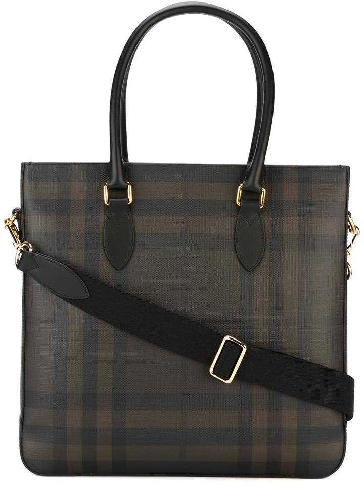 Burberry Checked Tote