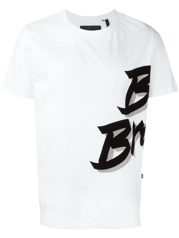 Blood Brother Stylised Print T-shirt, Men's, Size: Large, Cotton