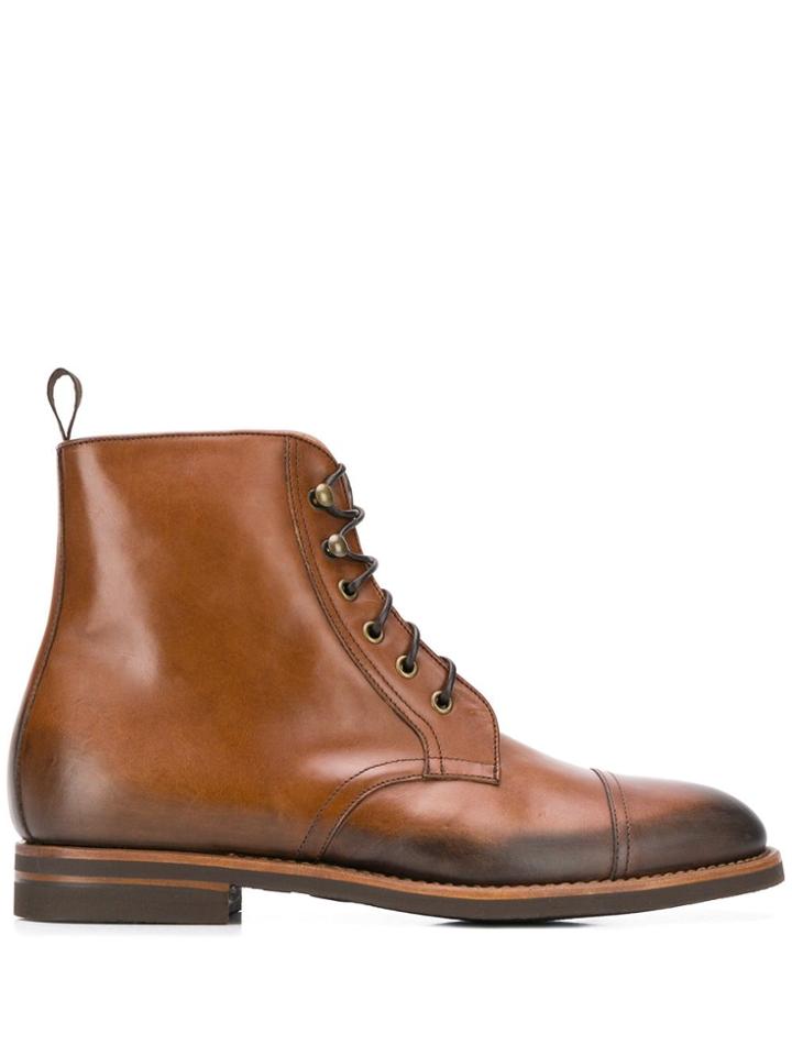 Scarosso Paolo Caramello Lace-up Boots - Brown