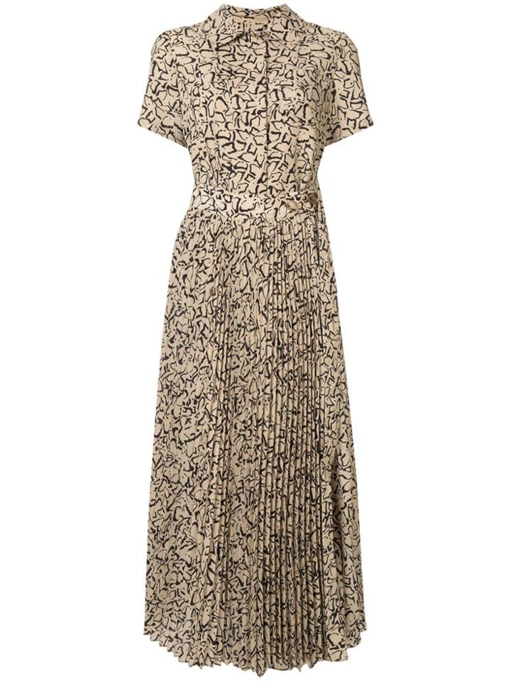 Goen.j Simona Printed Midi Dress - Yellow