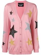 Moschino Star Button Cardigan - Pink & Purple
