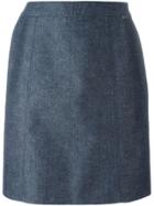 Chanel Vintage Classic Straight Skirt - Blue