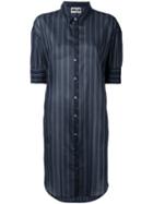 Hache - Striped Shirt - Women - Silk/cotton - 42, Blue, Silk/cotton