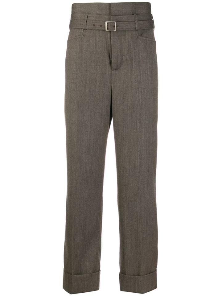 Neil Barrett Belted Trousers - Grey