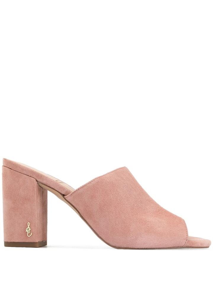 Sam Edelman Orlie Block Heel Mules - Pink
