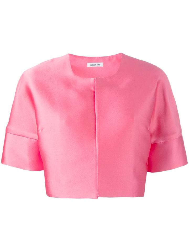 P.a.r.o.s.h. Cropped Jacket - Pink