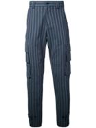Undercover Striped Pocket Pants - Blue
